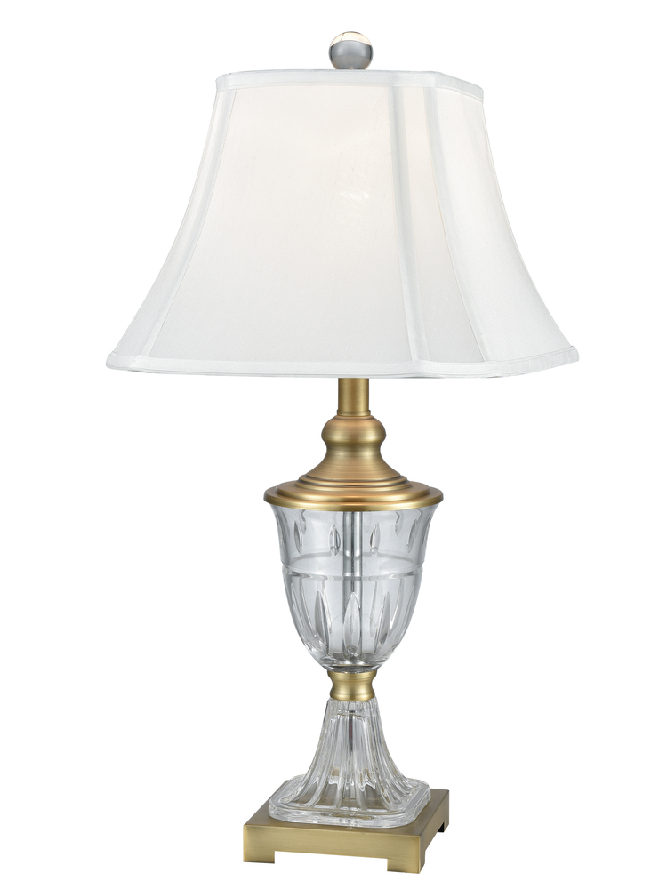 Walker 24% Lead Hand Cut Crystal Table Lamp