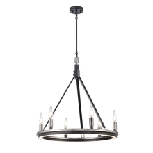 DVI DVP46326SN+GR-CCT - Aletheia Hybrid CCT 6 Light Chandelier