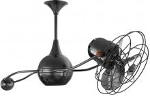 Matthews Fan Company B2K-BKN-MTL - Brisa 360° counterweight rotational ceiling fan in Black Nickel finish with metal blades.