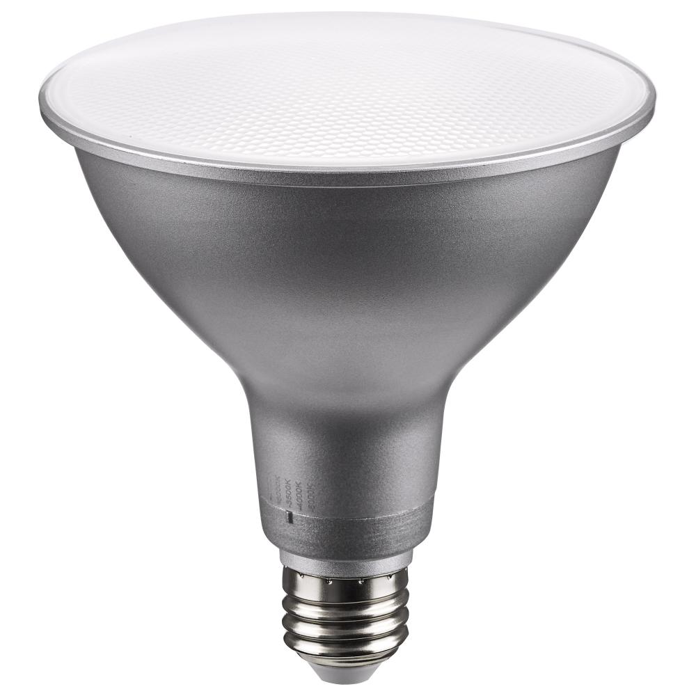 13.3 Watt PAR38 LED; Medium Base; Silver Finish; CCT Selectable; 120 Volt; 25 Degree Beam Angle