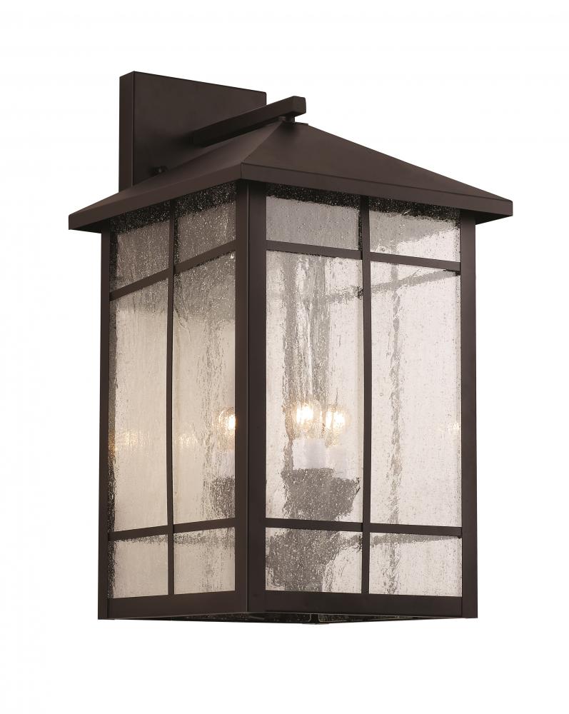 3LT WALL LANTERN-LG-SQUARE PAN