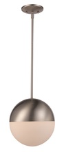 Trans Globe PND-2073 BN - 1LT PENDANT OPAL BALL SML-BN