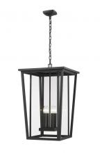 Z-Lite 571CHXXL-BK - 4 Light Outdoor Chain Mount Ceiling Fixture