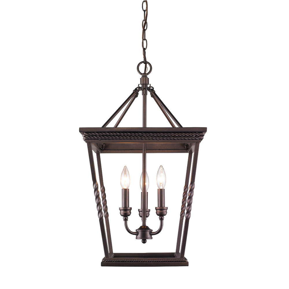 Davenport 3 Light Pendant in Etruscan Bronze