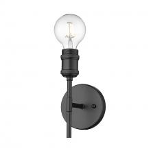 Golden 1945-1W BLK - Axel BLK 1 Light Wall Sconce in Matte Black