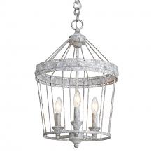 Golden 7856-3P OY - Ferris 3 Light Chandelier in Oyster