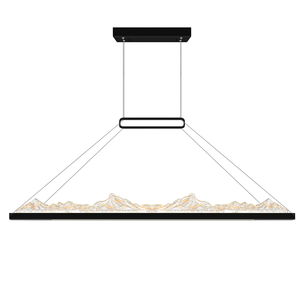 Himalayas Integrated LED Black Island/Pool Table Light