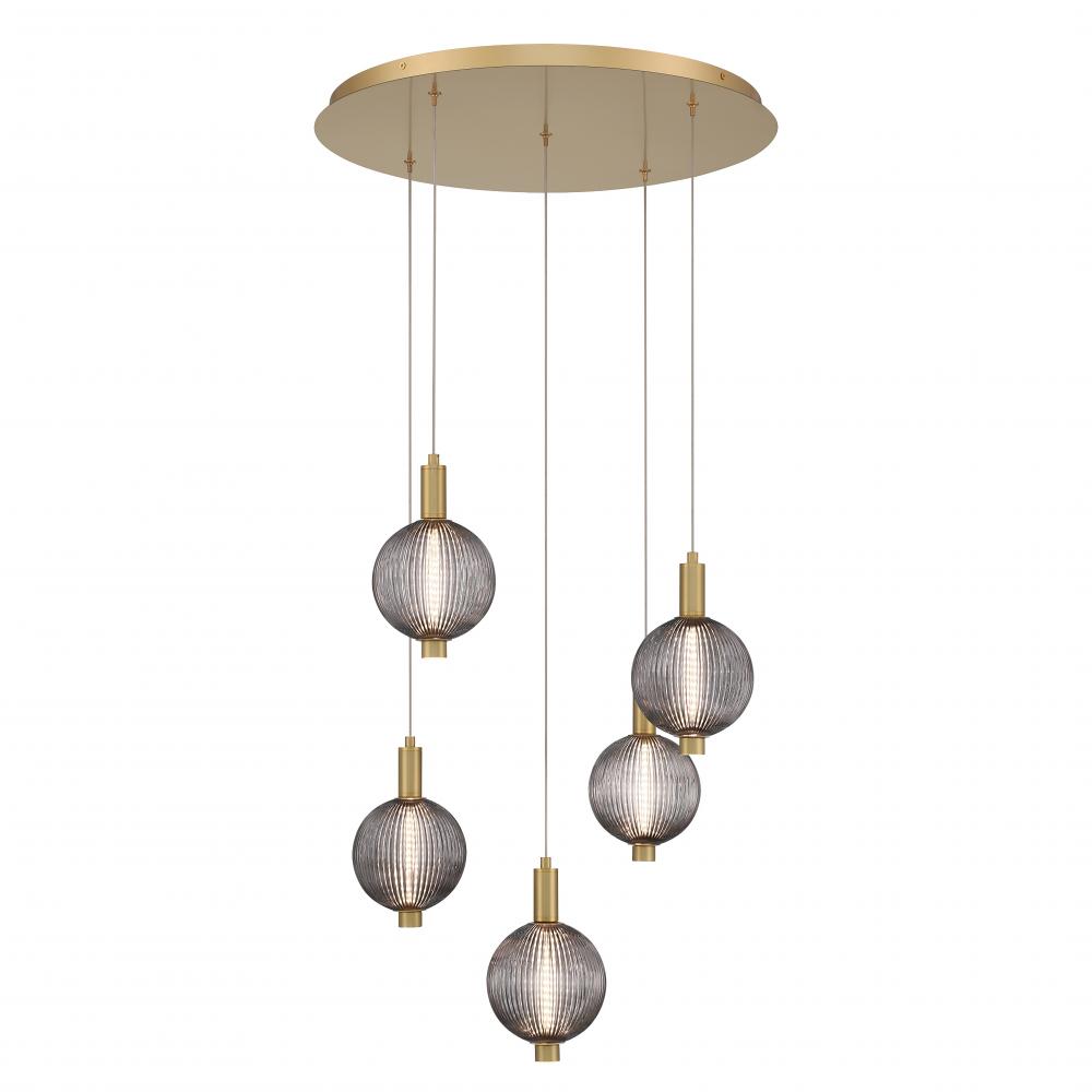 Palmas LED Pendant In Gold