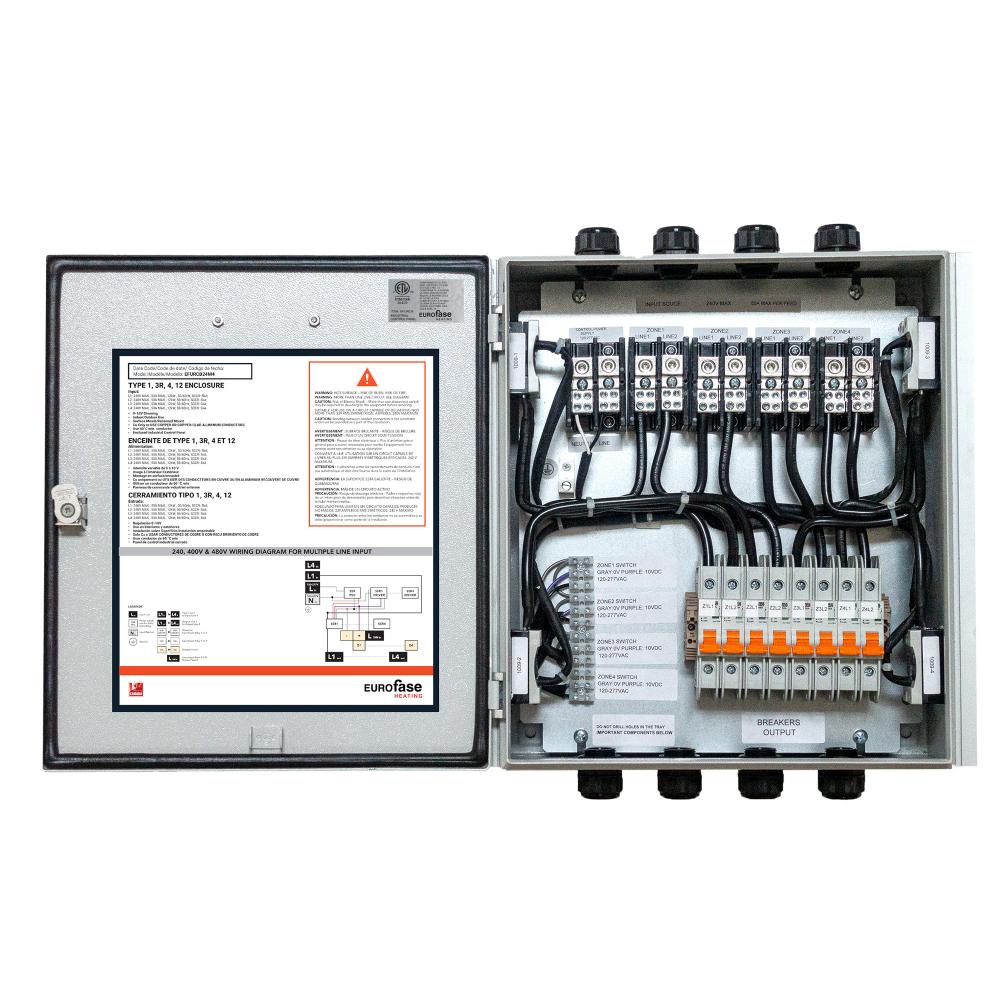 Eurofase EFURCB24M3 3 Zone 120V to 240V Universal Relay Control Box