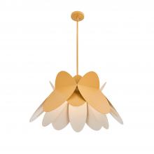 Kalco 517056WY - Flor 26 In Harvest Yellow Pendant