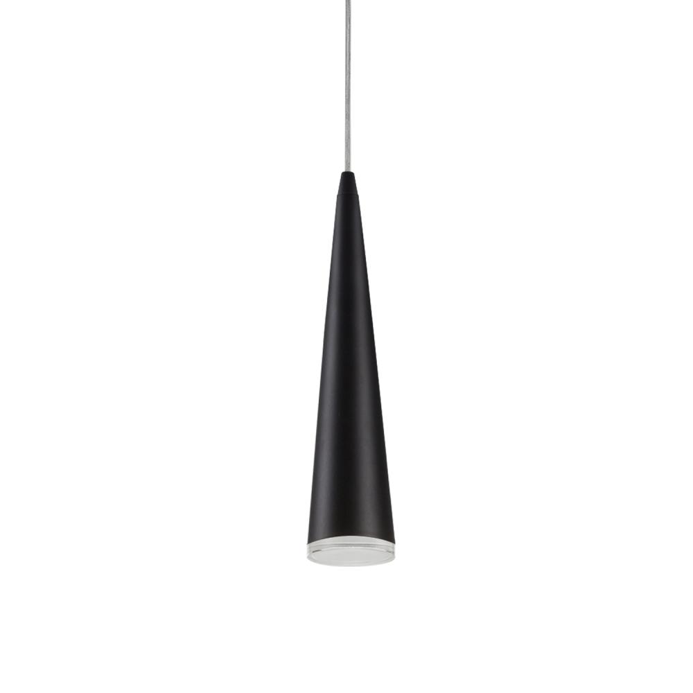 Mina 12-in Black LED Pendant