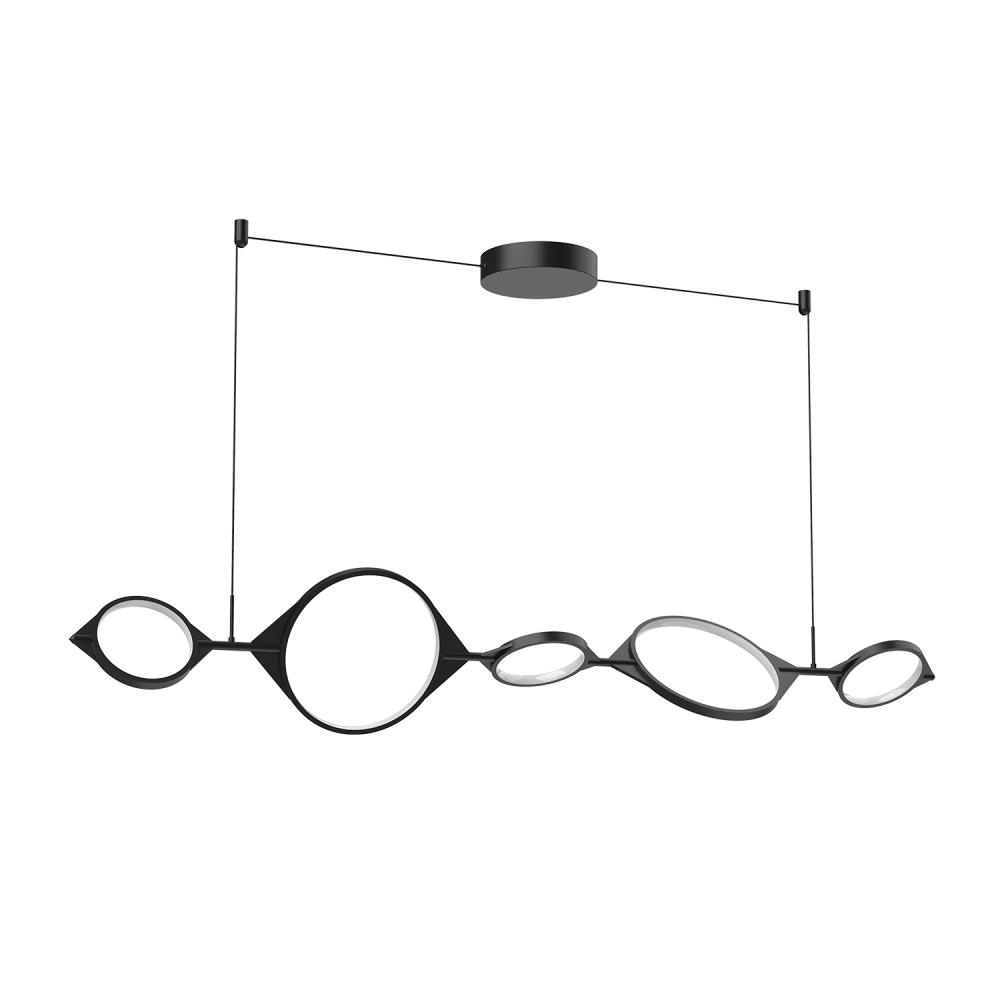 Serif 57-in Black LED Linear Pendant