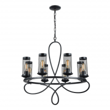 ZEEV Lighting CD10112-8-RCBK - 8-Light 29" Ring Styled Chandelier