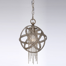 ZEEV Lighting MP40011-1-SL-B - 1-Light 11" Orbital Crystal Chandelier