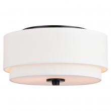 Vaxcel International C0279 - Burnaby 13-in Flush Mount Black