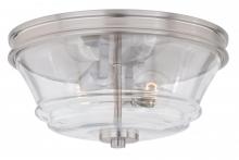 Vaxcel International C0134 - Toledo 13-in Flush Mount Ceiling Light Satin Nickel