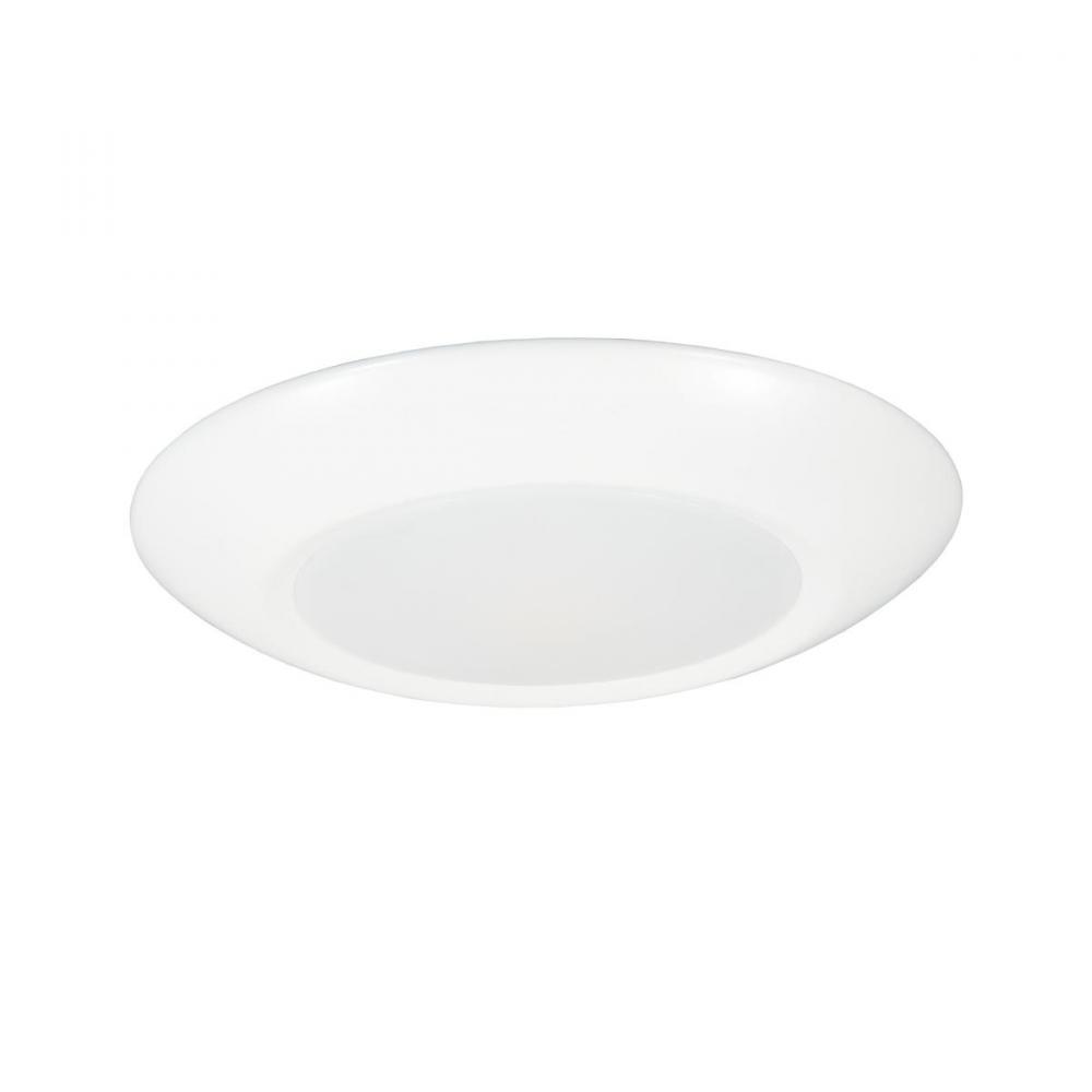 JESCO Flush Mount LED 6" Round Disk 15W 3000K 90CRI WH