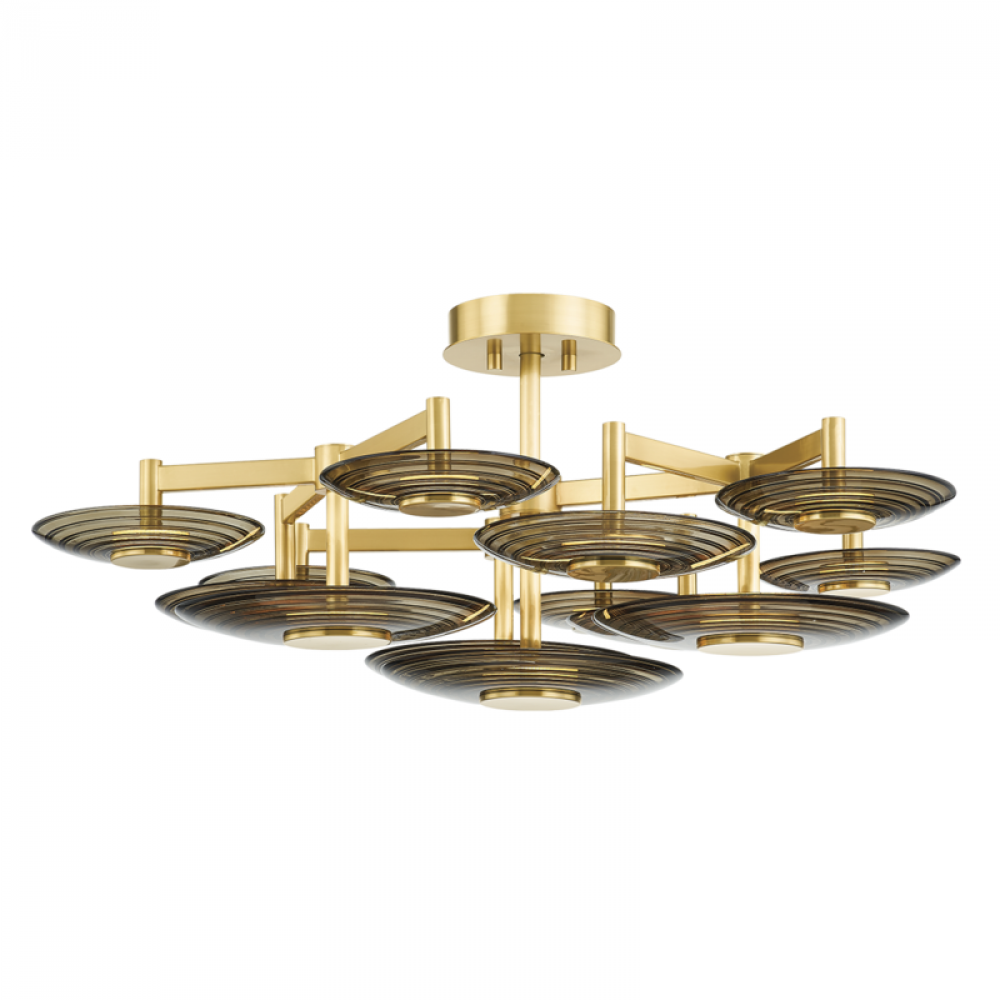 9 LIGHT SEMI FLUSH