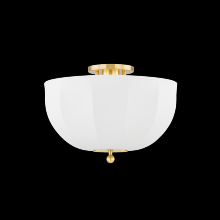 Mitzi by Hudson Valley Lighting H816601-AGB - MESHELLE Flush Mount