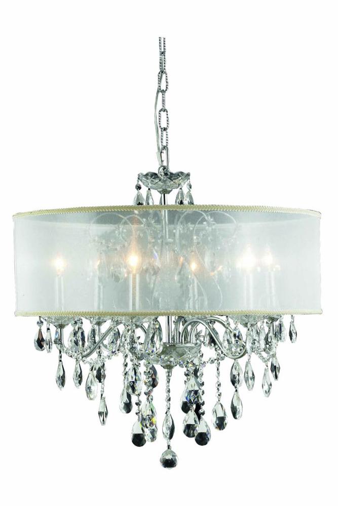 St. Francis 6 light Chrome Chandelier