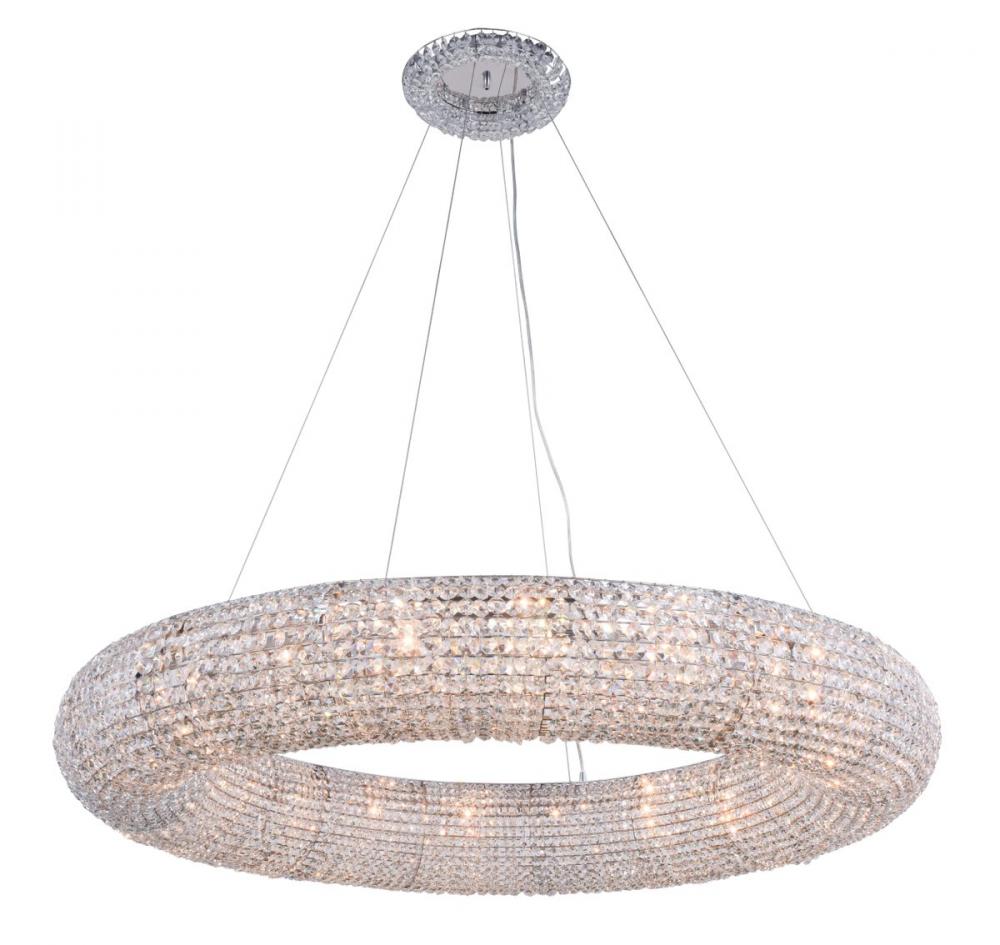 Paris 20 Light Chrome Chandelier Clear Royal Cut Crystal