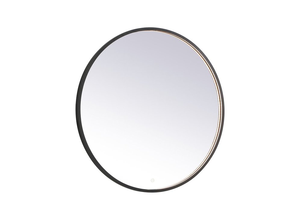 Pier 36 inch LED mirror with adjustable color temperature 3000K/4200K/6400K in black