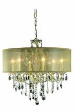 Elegant 2016D24G+SH/RC - St. Francis 6 light Gold Chandelier