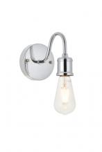 Elegant LD4028W5C - Serif 1 Light Chrome Wall Sconce