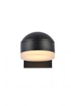 Elegant LDOD4015BK - Raine Integrated LED Wall Sconce in Black