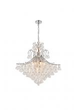 Elegant V8005G31C/RC - Toureg 15 Light Chrome Chandelier Clear Royal Cut Crystal