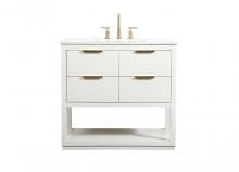 Elegant VF19236WH - 36 Inch Single Bathroom Vanity in White