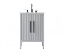 Elegant VF29624GR - 24 inch Single Bathroom Vanity in Grey