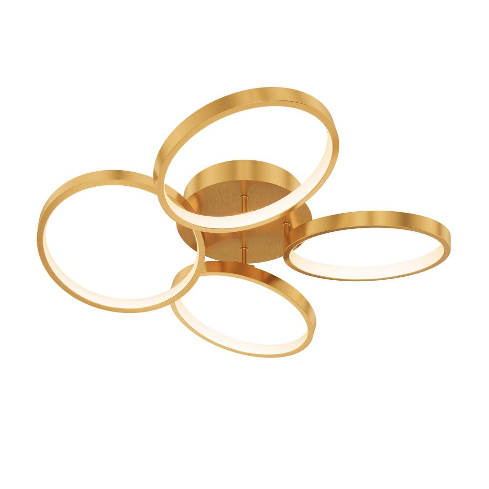 4-ring flush mount, 5CCT - Gold