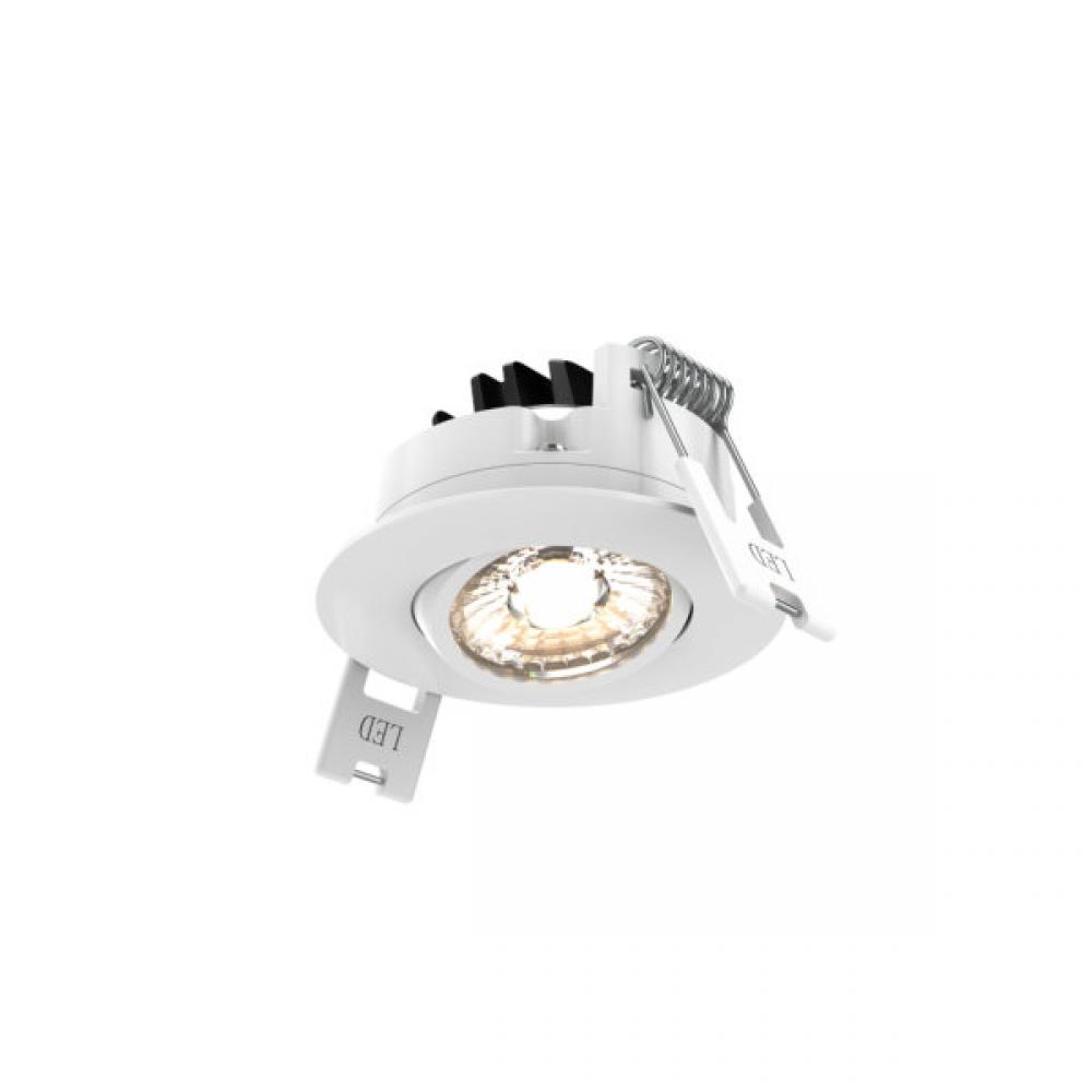 2'' LED Round Gimbal, 5CCT - universal 120V-347V, 0-10V dimming