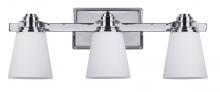 Canarm IVL220A03CH - Chatham 3 Light Vanity, Chrome Finish