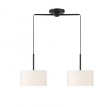 Savoy House Meridian M100109MBK - 2-Light Linear Chandelier in Matte Black