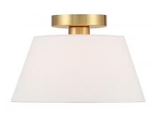 Savoy House Meridian M60077NB - 1-Light Ceiling Light in Natural Brass