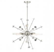 Savoy House Meridian M7027PN - 5-Light Pendant in Polished Nickel