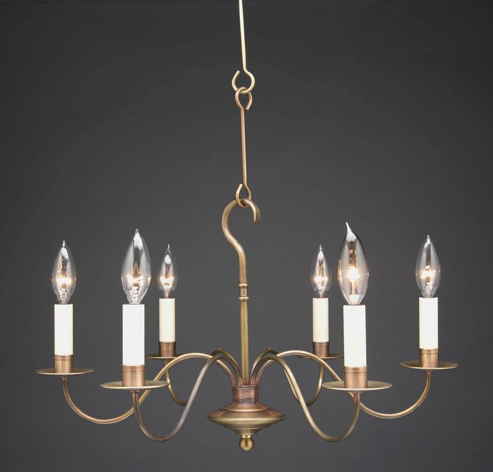 Hanging S-Arms Dark Brass 8 Candelabra Sockets