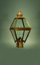 Northeast Lantern 1003-AC-CIM-CLR - Post Antique Copper Medium Base Socket With Chimney Clear Glass