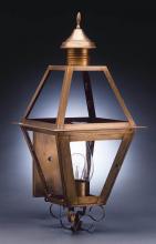 Northeast Lantern 1011-DB-CIM-SMG - Wall Dark Brass Medium Base Socket With Chimney Seedy Marine Glass