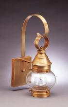 Northeast Lantern 2011-DAB-MED-OPT - Onion Wall No Cage Dark Antique Brass Medium Base Socket Optic Glass