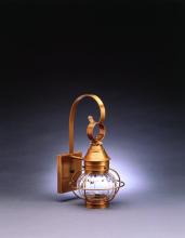 Northeast Lantern 2511-DB-MED-OPT - Caged Onion Wall Dark Brass Medium Base Socket Optic Glass