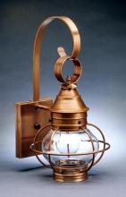 Northeast Lantern 2511-VG-MED-OPT - Caged Onion Wall Verdi Gris Medium Base Socket Optic Glass