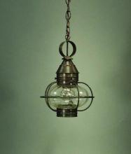 Northeast Lantern 2522-DAB-MED-OPT - Caged Onion Hanging Dark Antique Brass Medium Base Socket Optic Glass