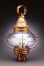 Northeast Lantern 2573-AB-LT3-OPT - Caged Onion Post Antique Brass 3 Candelabra Sockets Optic Glass