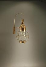 Northeast Lantern 2731-DAB-MED-OPT - Caged Pear Wall Dark Antique Brass Medium Base Socket Optic Glass