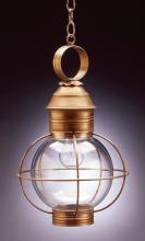 Northeast Lantern 2832-VG-MED-OPT - Caged Round Hanging Verdi Gris Medium Base Socket Optic Glass