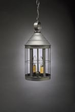 Northeast Lantern 3332-DAB-MED-CSG - Cone Top Hanging Dark Antique Brass Medium Base Socket Clear Seedy Glass Open Bottom