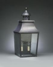 Northeast Lantern 5541-DB-CIM-CLR - Pagoda Wall Dark Brass Medium Base Socket With Chimney Clear Glass